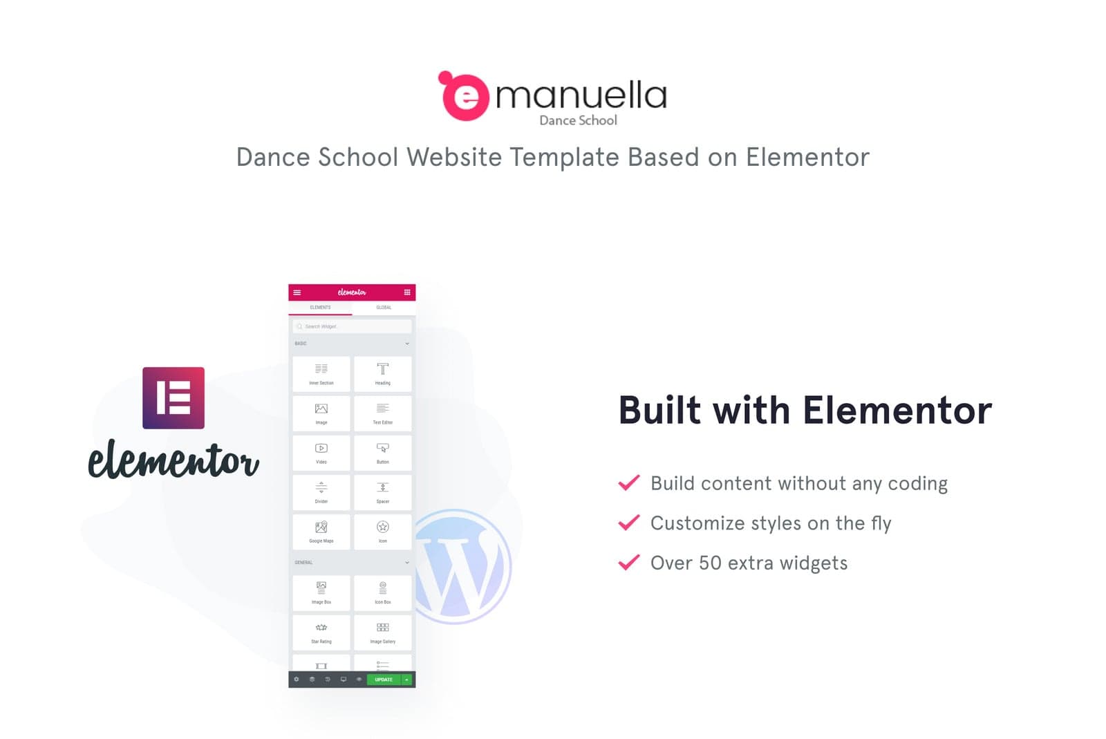 Emanuella - Ballet Studio & Dance School WordPress Theme - Screenshot 6