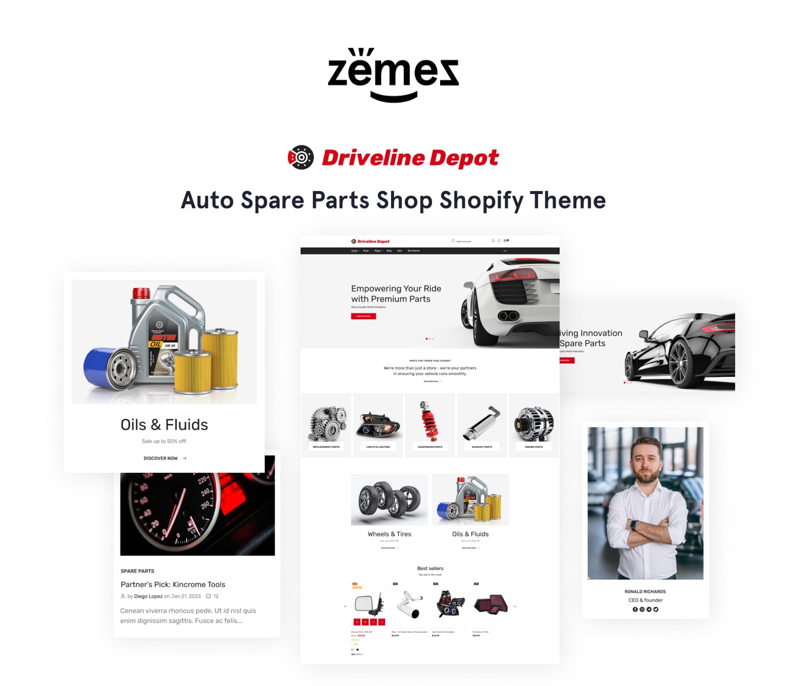 Driveline Depot - Auto Spare Parts Responsive Shopify Online Store 2.0 Theme - Screenshot 6