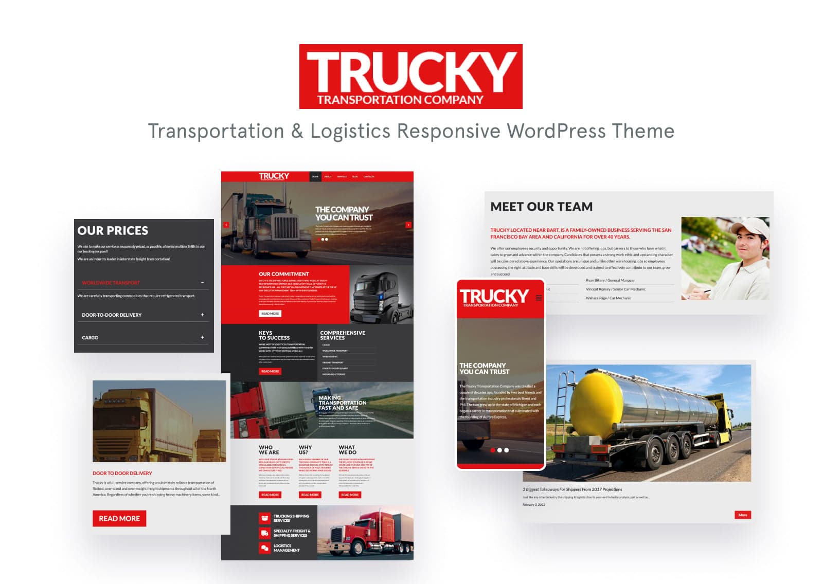 Trucky - Transportation & Logistics WordPress Theme - Screenshot 6