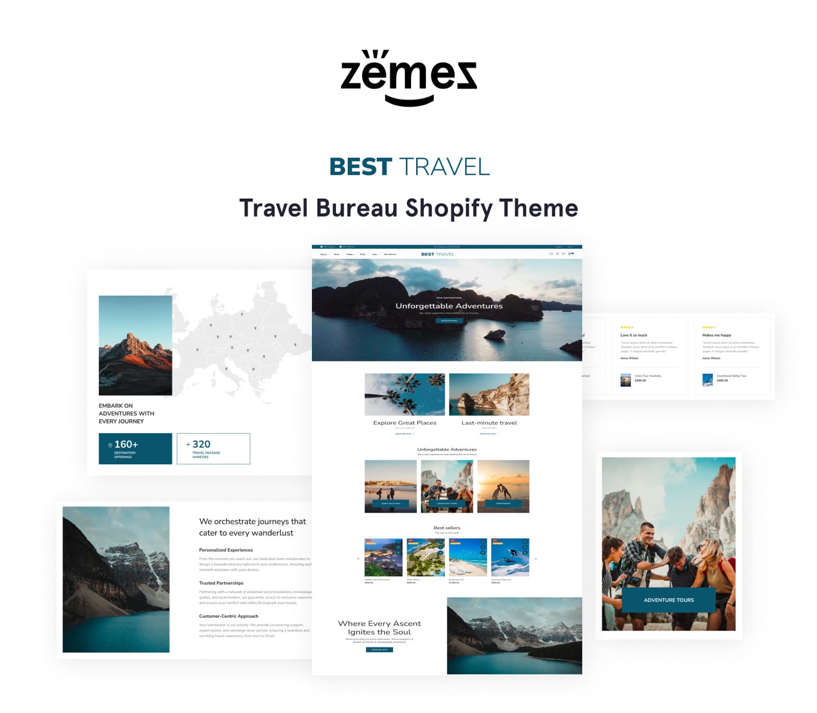 Travel Bureau eCommerce Shopify Online Store 2.0 Theme - Screenshot 6