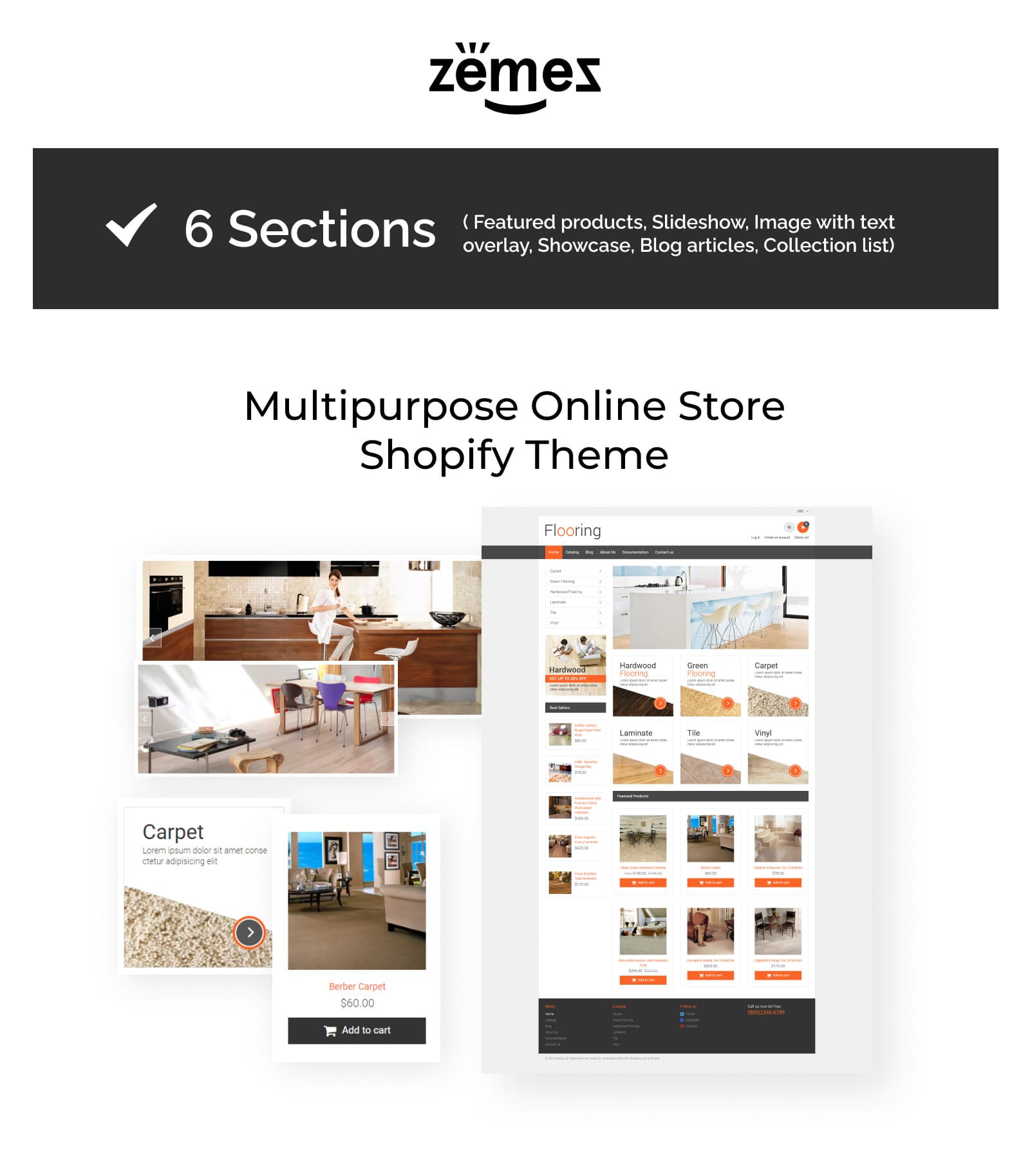 Flooring Responsive Shopify Theme - Screenshot 6