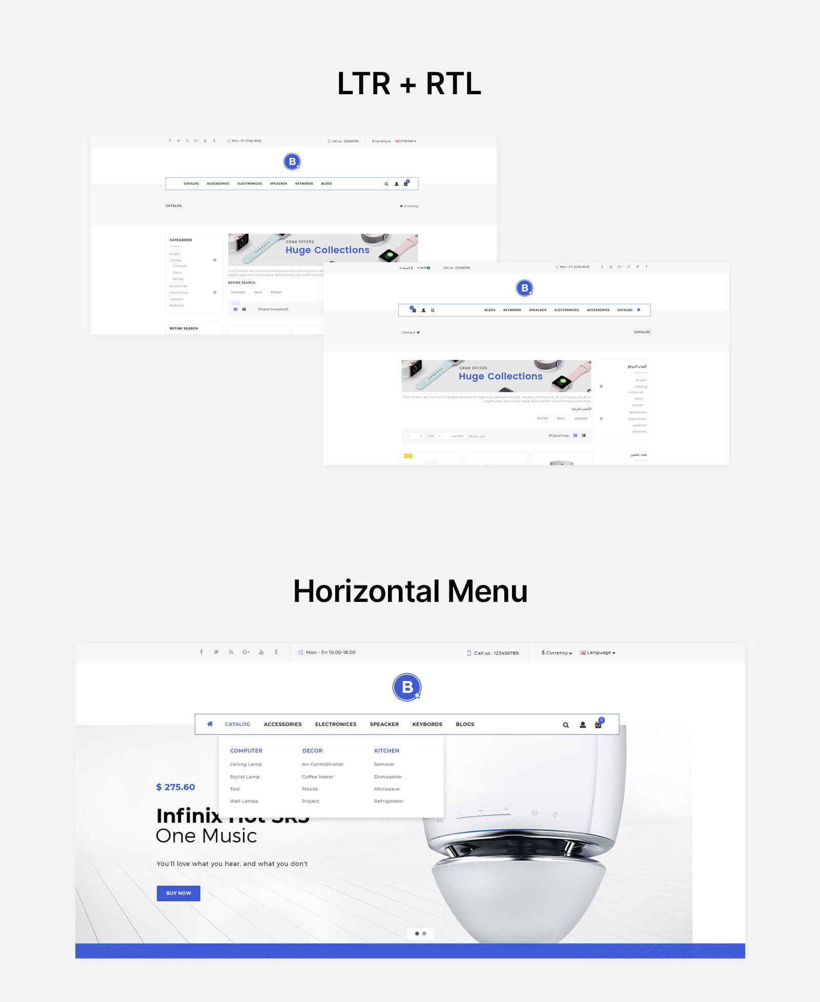 BigStar  - Fashion Furniture and Electronics Multipurpose Store OpenCart Template - Screenshot 8