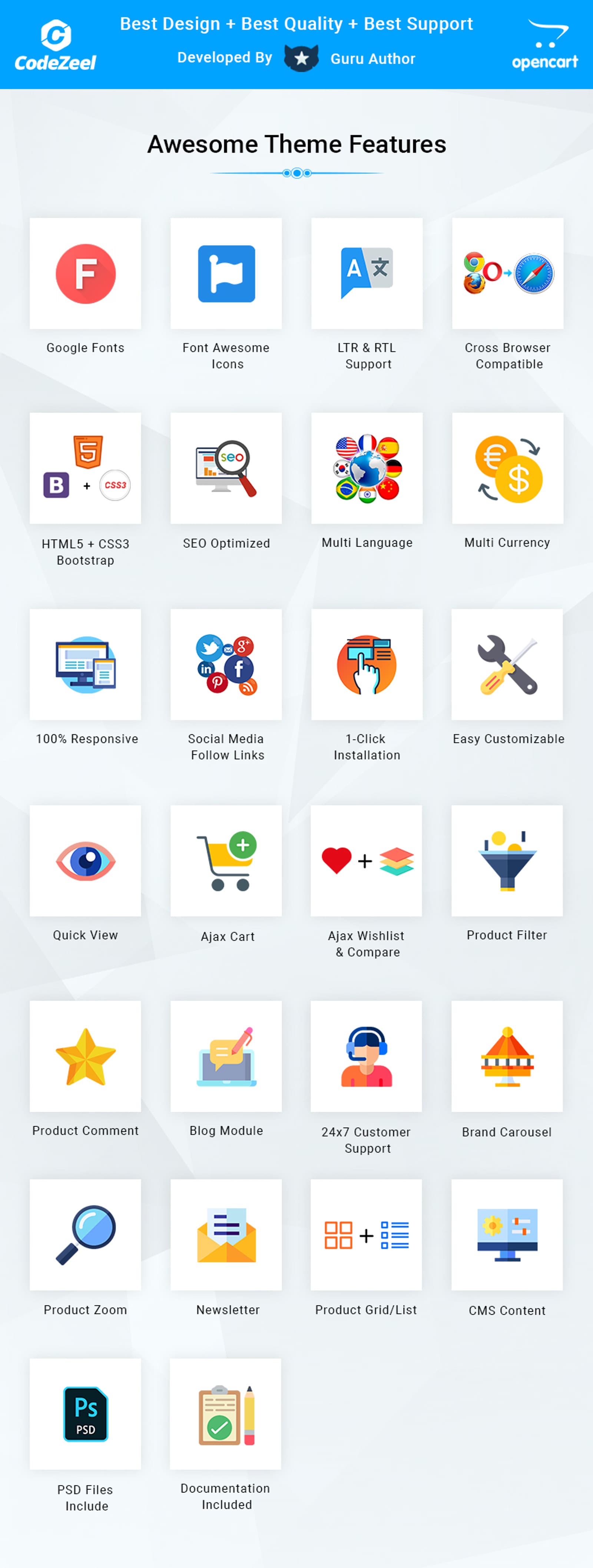 Optical - Eye Glasses Store OpenCart Responsive Template - Screenshot 6