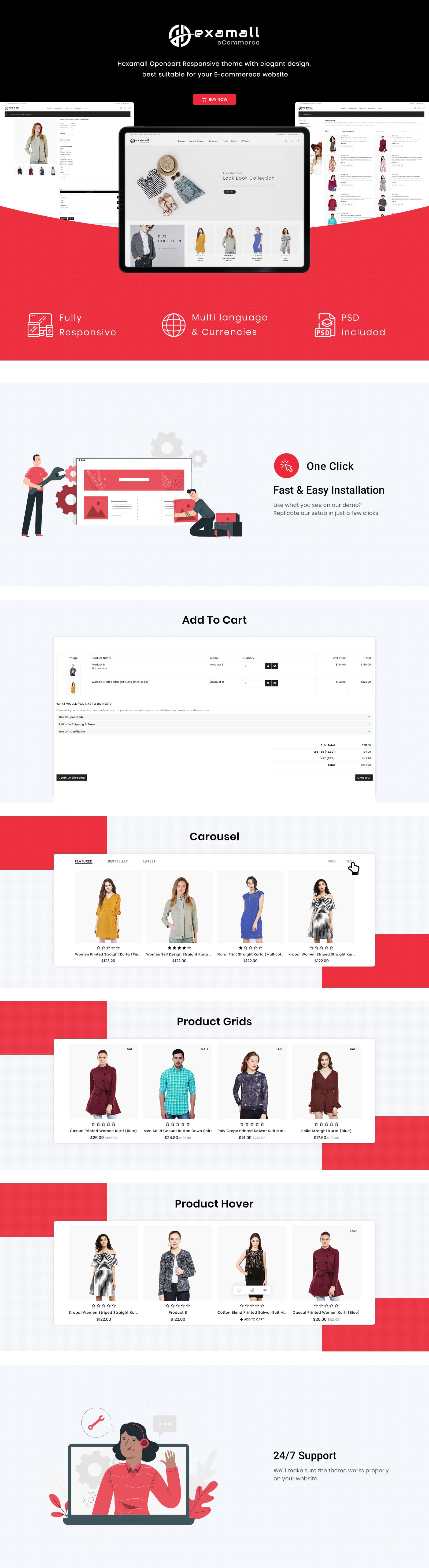 Hexamall - Shopping Mall OpenCart Template - Screenshot 6