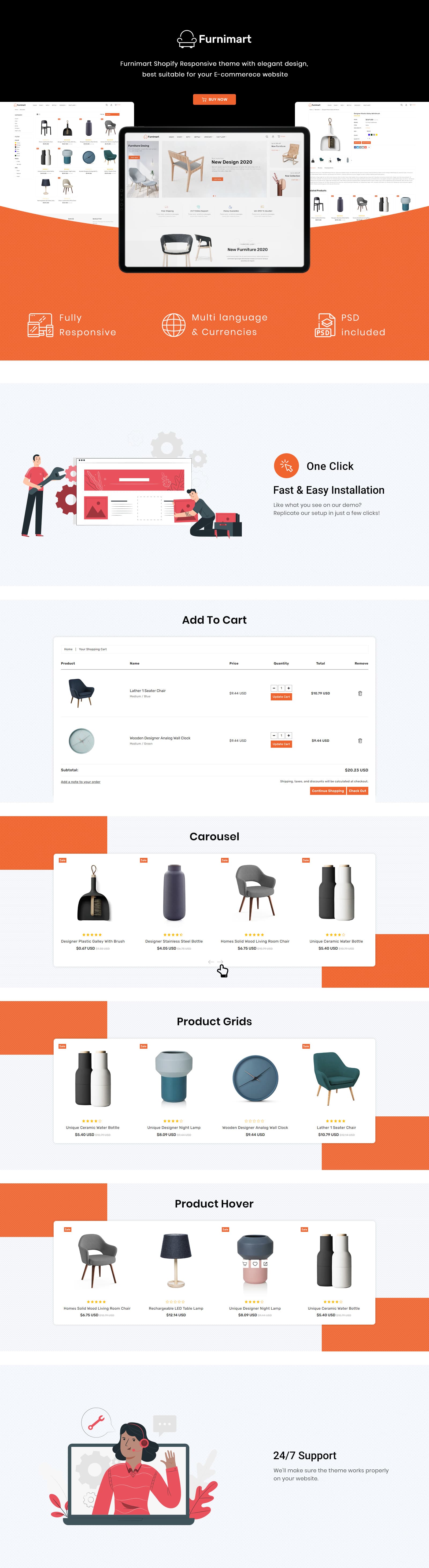 Furnimart - Furniture Multipurpose Shopify Theme - Screenshot 6