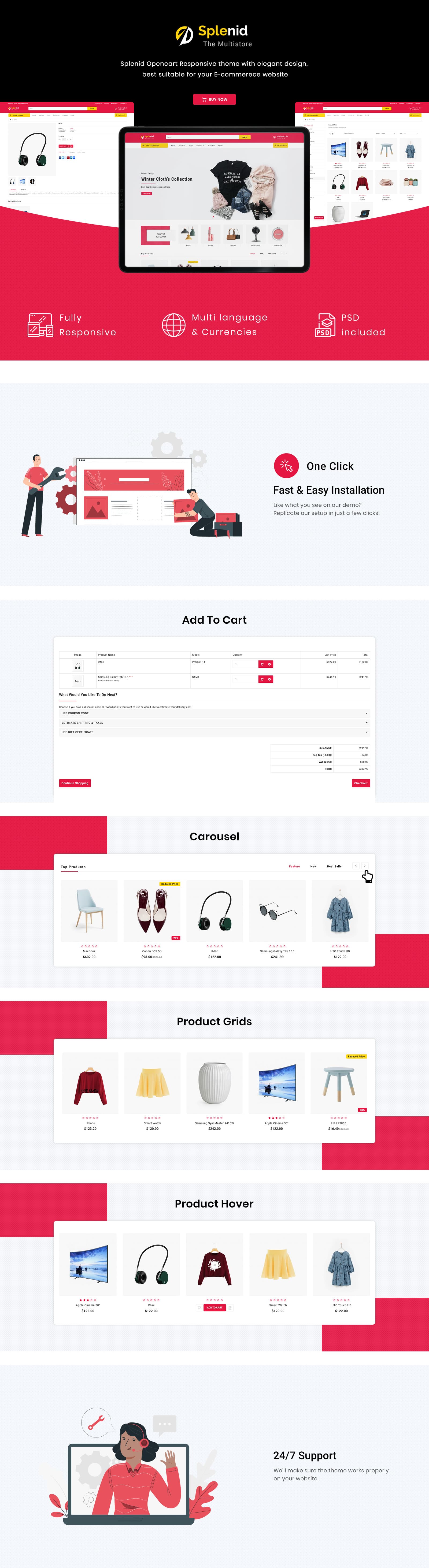 Splenid - Shopping Mall OpenCart Template - Screenshot 6