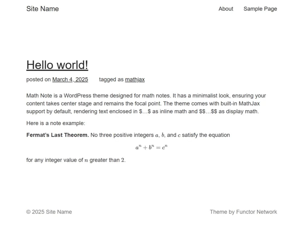 Math Note