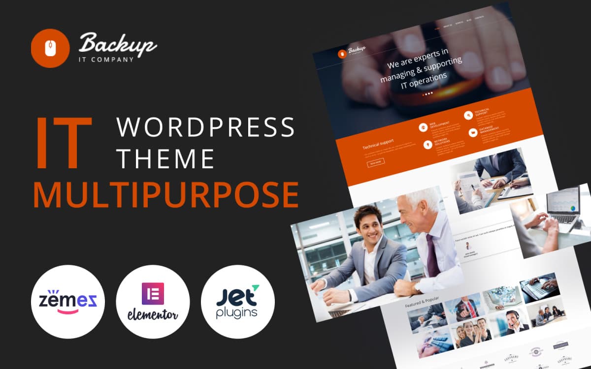 Backup - Technology Services & IT Company WordPress Elementor Theme