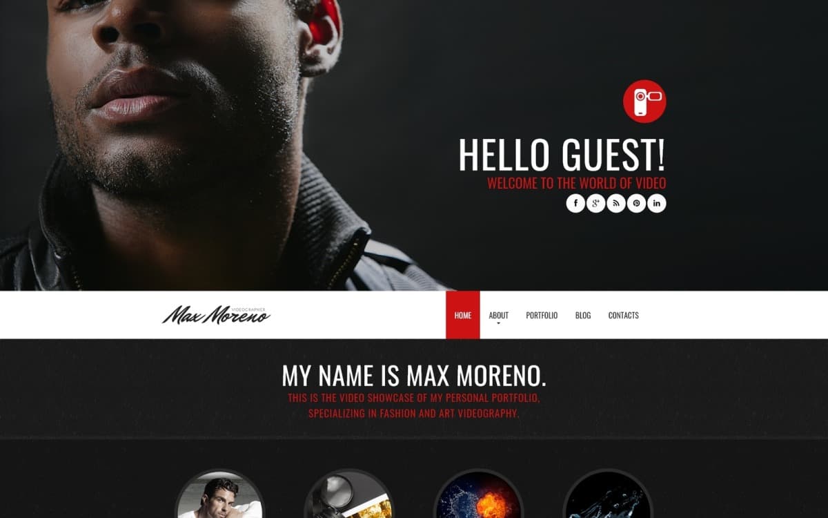 Photo Video Portfolio Joomla Template