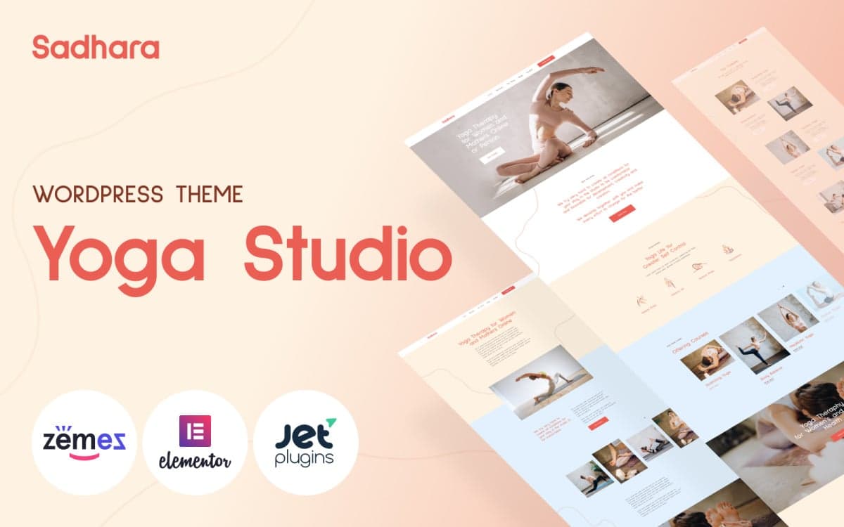 Sadhara - Fitness Center & Yoga Studio WordPress Theme