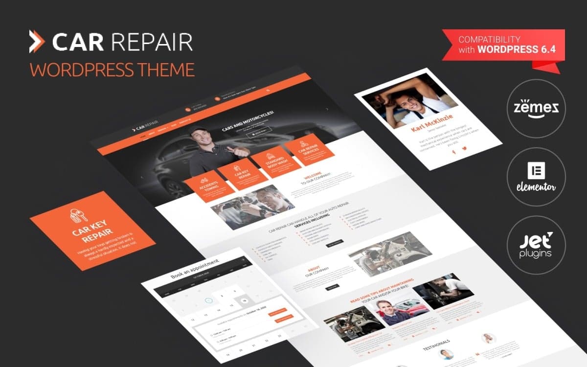 Car Repair - Bike & Car Repair WordPress Elementor Theme