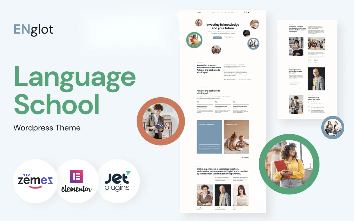 Englot - Language School WordPress Theme for Learning Center