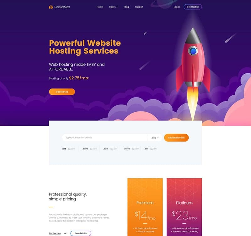 Turbolink Web Hosting and Internet Company WordPress Theme