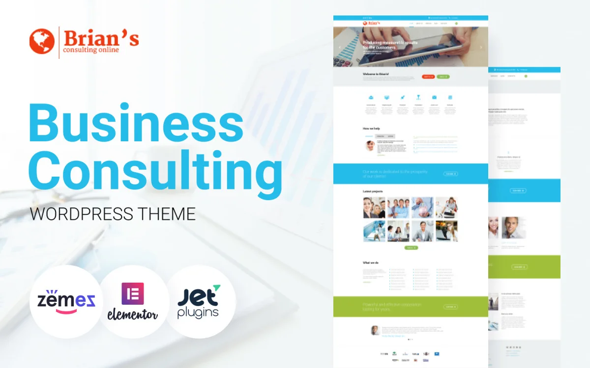 Brian's - Business Consulting Elementor Theme for Profe — Best ...