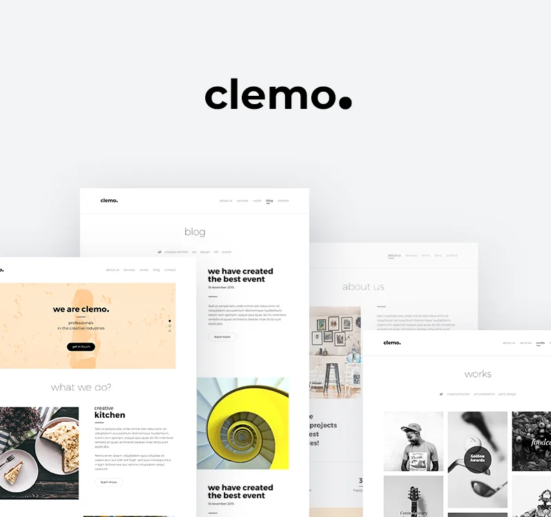 Clemo - Multipurpose PSD Template — Best Template | TemplateWitch ...