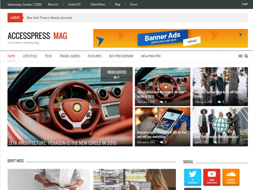 AccessPress Mag — Free WordPress Theme | TemplateWitch — TemplateWitch