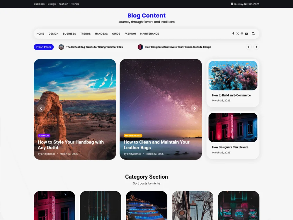 Blog Content — Free WordPress Theme | TemplateWitch — TemplateWitch