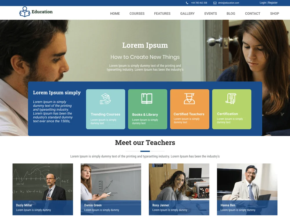 Education Reform — Free WordPress Theme | TemplateWitch — TemplateWitch