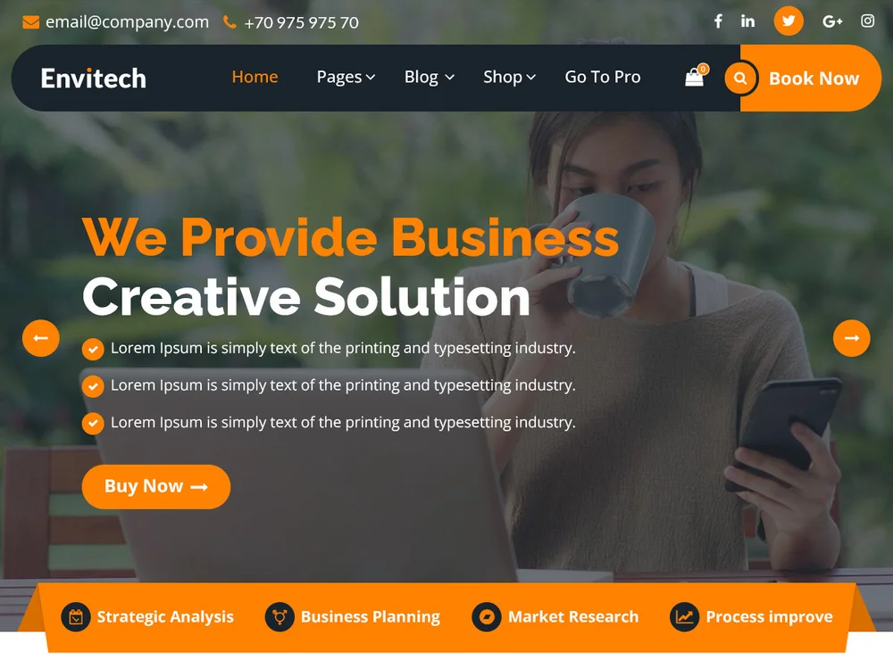 Envitech — Free WordPress Theme | TemplateWitch — TemplateWitch