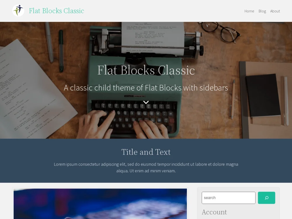 Flat Blocks Classic — Free WordPress Theme | TemplateWitch — TemplateWitch
