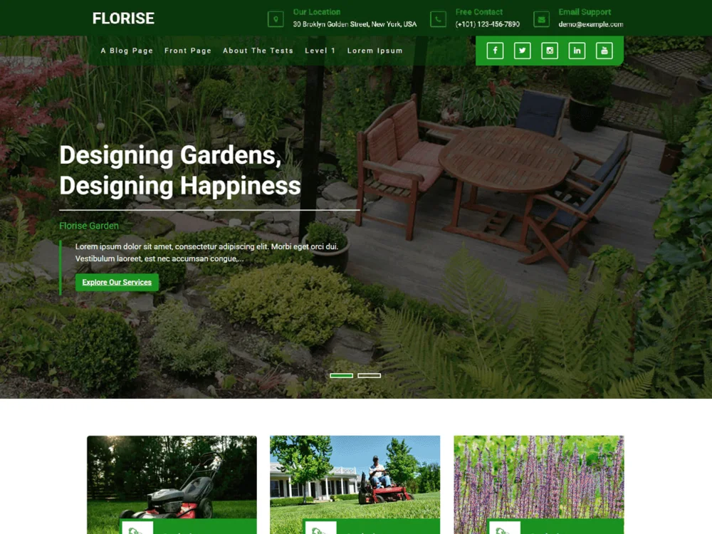 Florise Lite — Free WordPress Theme | TemplateWitch — TemplateWitch
