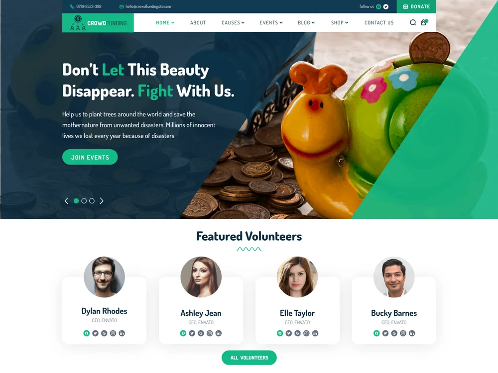FSE Social NGO — Free WordPress Theme | TemplateWitch — TemplateWitch