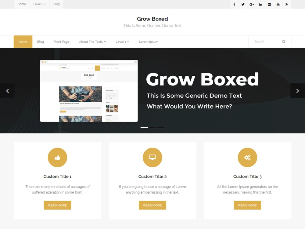 Grow Boxed — Free WordPress Theme | TemplateWitch — TemplateWitch