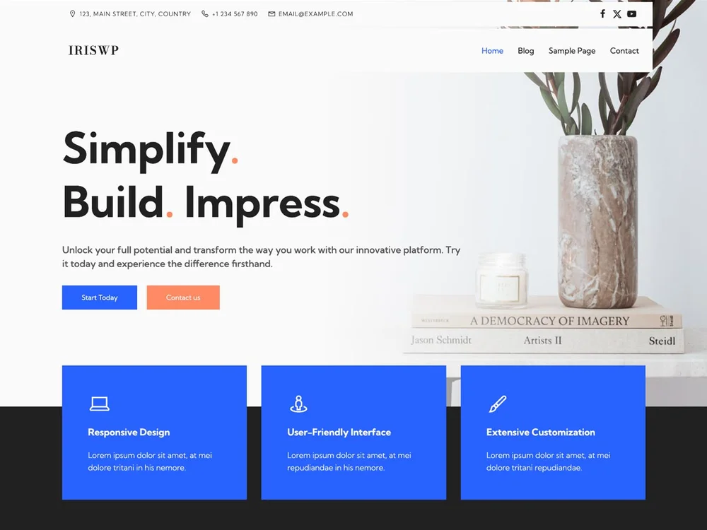 Iris WP — Free WordPress Theme | TemplateWitch — TemplateWitch