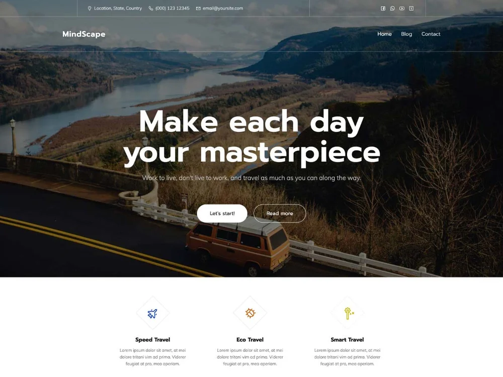 Mindscape — Free WordPress Theme | TemplateWitch — TemplateWitch
