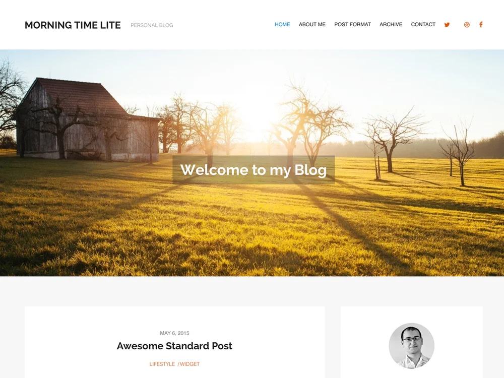MorningTime Lite — Free WordPress Theme | TemplateWitch — TemplateWitch