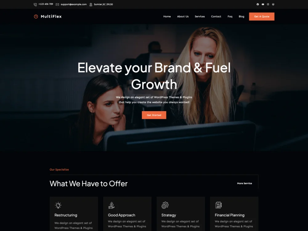Multiflex — Free WordPress Theme | TemplateWitch — TemplateWitch