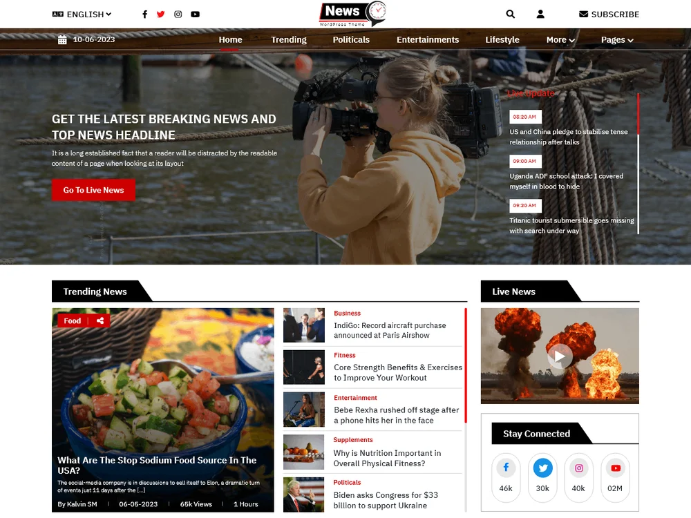 News Press Release — Free WordPress Theme | TemplateWitch — TemplateWitch