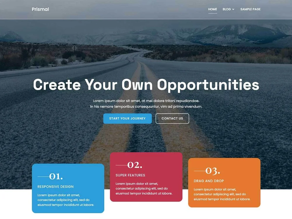 Prismal — Free WordPress Theme | TemplateWitch — TemplateWitch