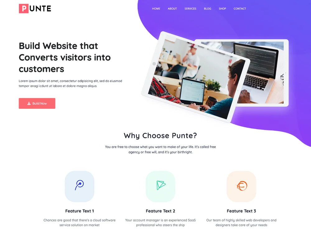 Punte — Free WordPress Theme | TemplateWitch — TemplateWitch