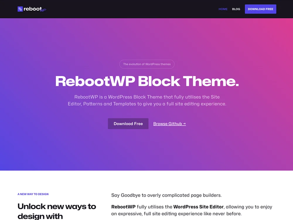 RebootWP — Free WordPress Theme | TemplateWitch — TemplateWitch