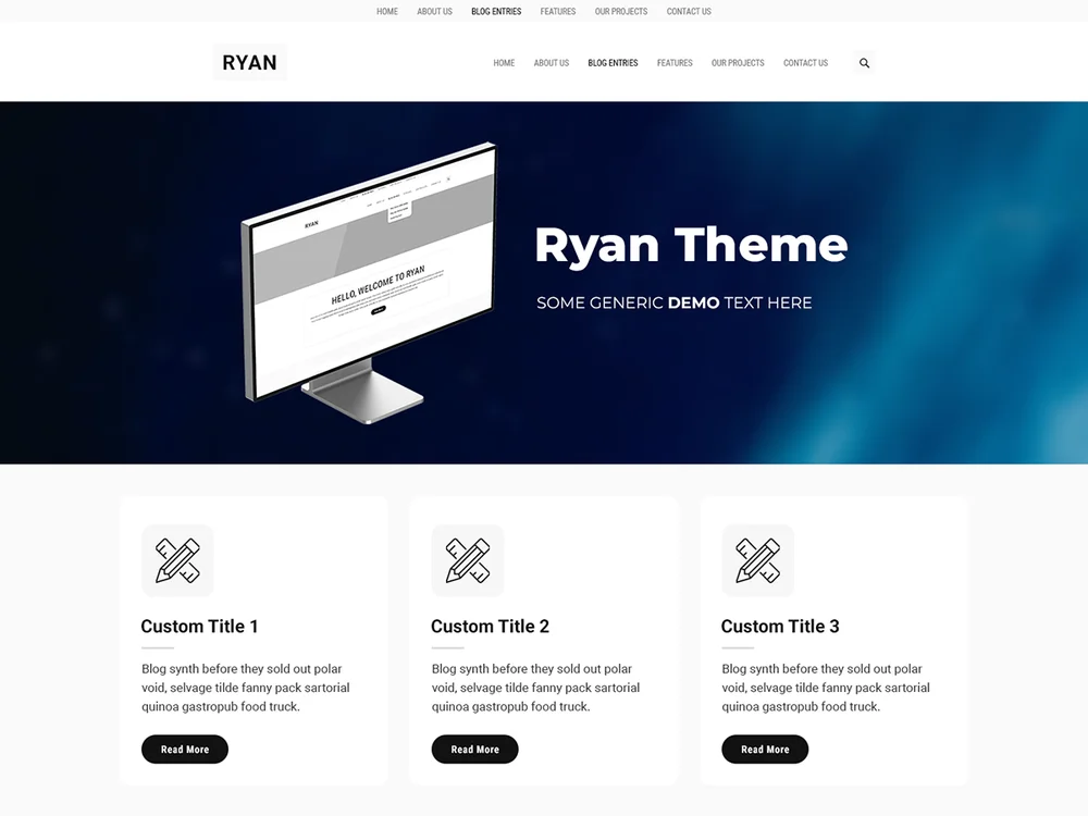 Ryan eMinimal — Free WordPress Theme | TemplateWitch — TemplateWitch