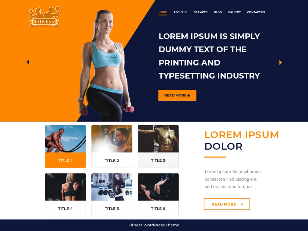 The WP Fitness — Free WordPress Theme | TemplateWitch — TemplateWitch