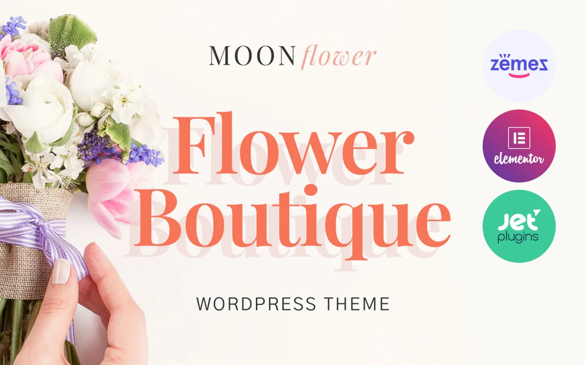 Moon Flower - Flower Shop WordPress Theme for Floral De — Best ...