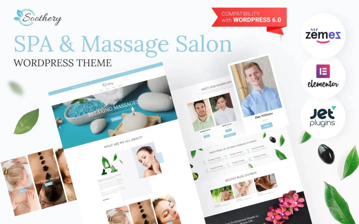 Soothery - SPA & Massage Salon Responsive WordPress The — Best ...